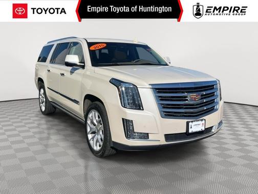 White Diamond Tricoat 2015 Cadillac Escalade ESV Platinum