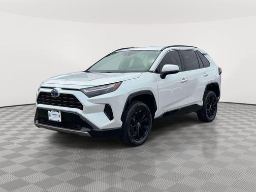 Wind Chill Pearl 2023 Toyota RAV4 Hybrid SE