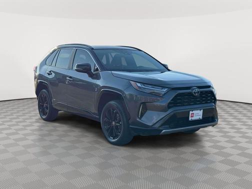 Magnetic Gray Metallic/Midnight Black Metallic 2022 Toyota RAV4 Hybrid SE