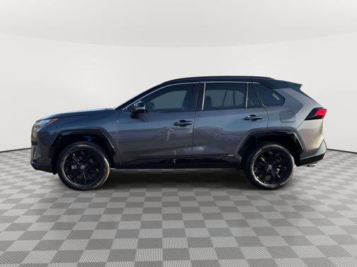 Magnetic Gray Metallic/Midnight Black Metallic 2022 Toyota RAV4 Hybrid SE