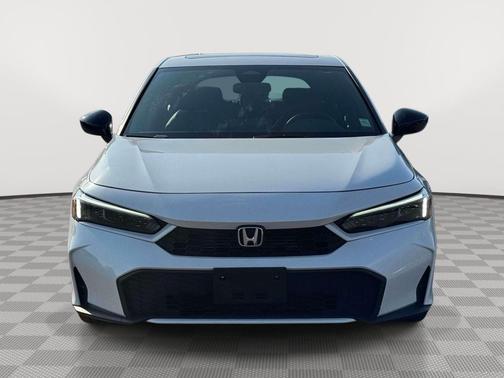 Platinum White Pearl 2025 Honda Civic Hybrid Sport