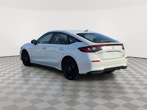 Platinum White Pearl 2025 Honda Civic Hybrid Sport