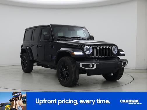 Black 2025 Jeep Wrangler 4xe Sahara