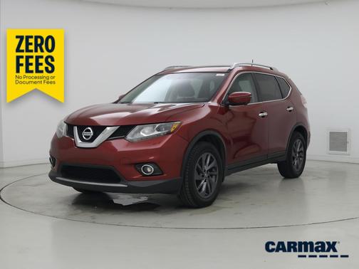 Red 2016 Nissan Rogue SL