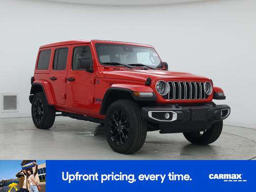 Red 2025 Jeep Wrangler 4xe Sahara