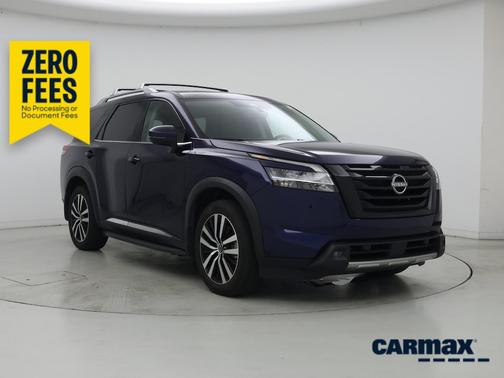 Blue 2023 Nissan Pathfinder Platinum
