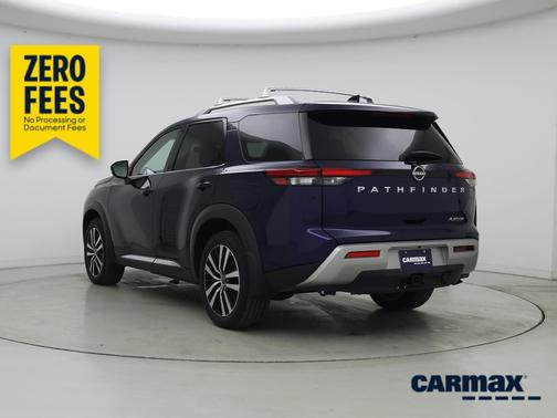 Blue 2025 Nissan Pathfinder Platinum