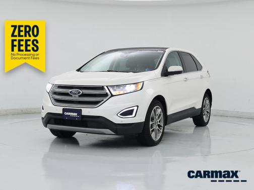 White 2018 Ford Edge Titanium