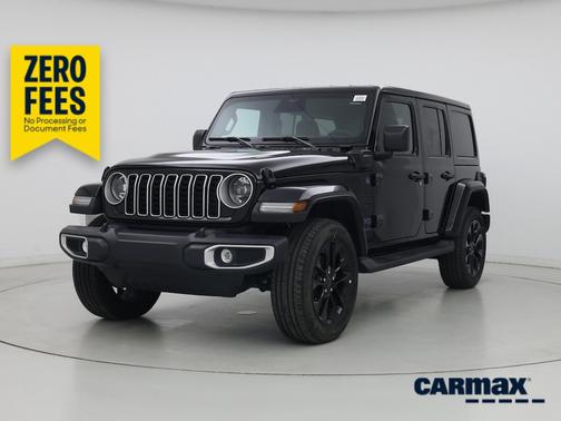Black 2025 Jeep Wrangler 4xe Sahara