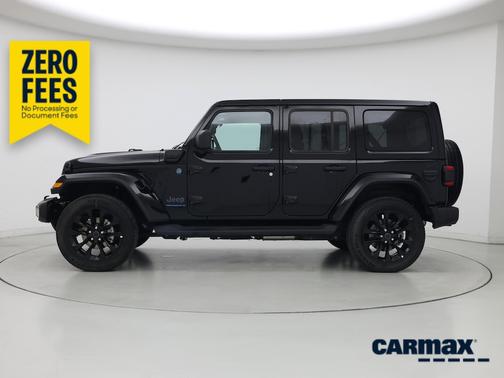 Black 2025 Jeep Wrangler 4xe Sahara