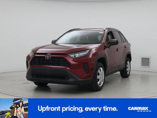 Red 2021 Toyota RAV4 LE