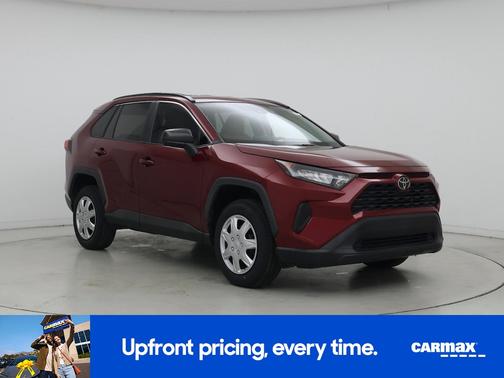 Red 2021 Toyota RAV4 LE