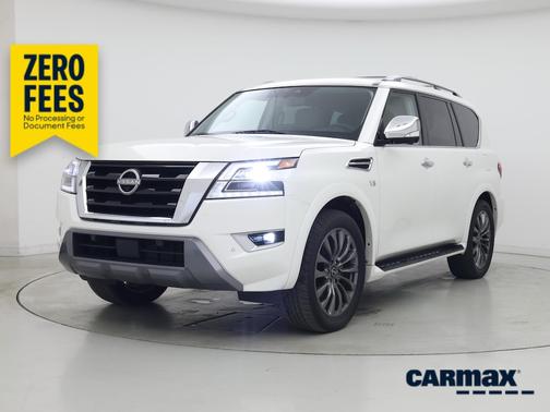 White 2022 Nissan Armada Platinum