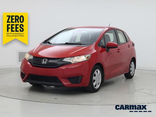 Red 2016 Honda Fit LX