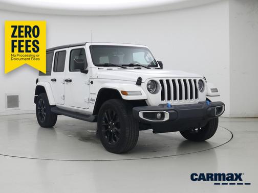 White 2023 Jeep Wrangler 4xe Unlimited Sahara