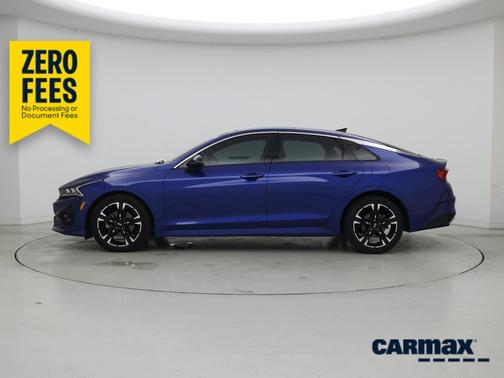 Blue 2021 Kia K5 GT-Line