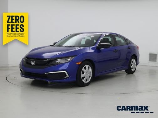 Blue 2021 Honda Civic LX