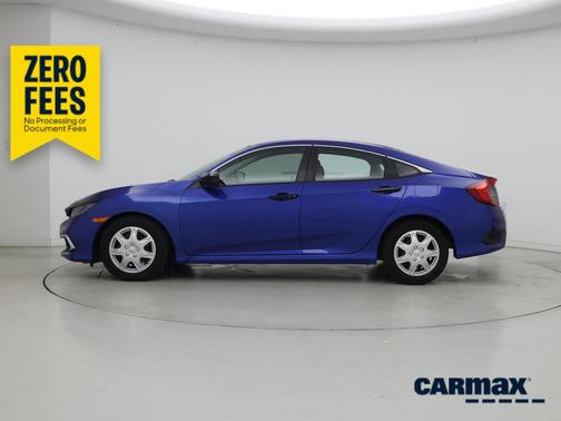 Blue 2021 Honda Civic LX