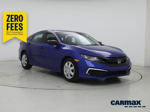 Blue 2021 Honda Civic LX