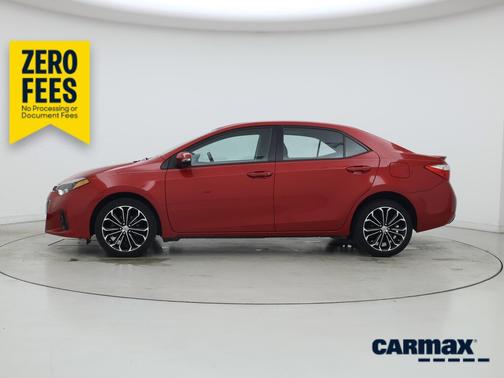 Red 2014 Toyota Corolla S Plus