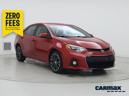 Red 2014 Toyota Corolla S Plus