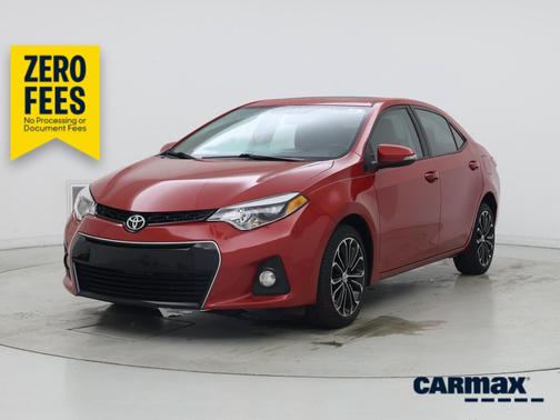 Red 2014 Toyota Corolla S Plus
