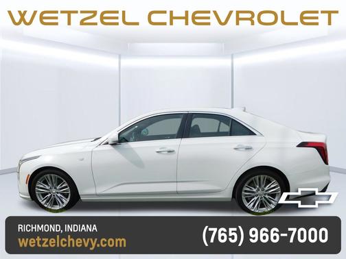 Summit White 2024 Cadillac CT4 Premium Luxury