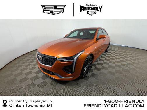 Blaze Orange Metallic 2023 Cadillac CT4 Sport