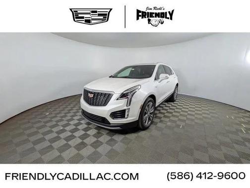 Crystal White Tricoat 2025 Cadillac XT5 Premium Luxury SUV