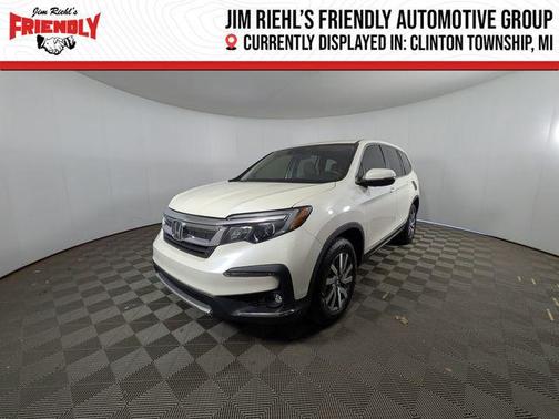 White Diamond Pearl 2019 Honda Pilot EX