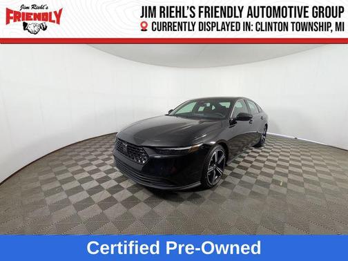 Crystal Black Pearl 2025 Honda Accord Hybrid Sport