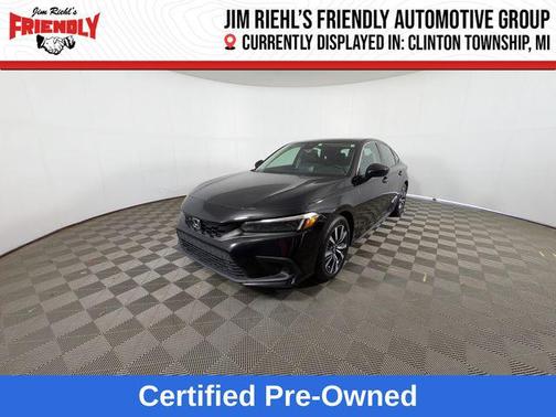 Crystal Black Pearl 2022 Honda Civic EX-L