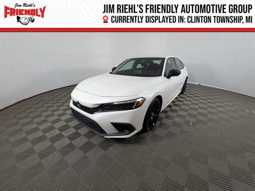 Platinum White Pearl 2022 Honda Civic Sport