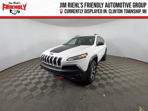 Bright White Clearcoat 2017 Jeep Cherokee Trailhawk