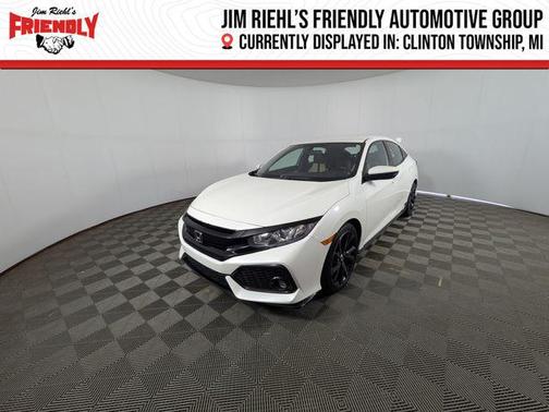 White Orchid Pearl 2017 Honda Civic Sport