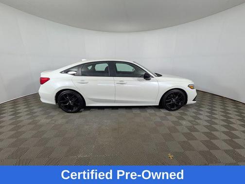 Platinum White Pearl 2024 Honda Civic Sport
