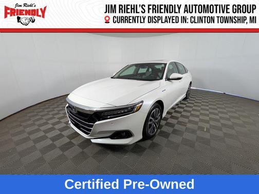 Platinum White Pearl 2022 Honda Accord Hybrid EX-L
