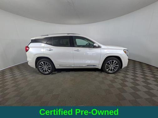 White Frost Tricoat 2023 GMC Terrain Denali