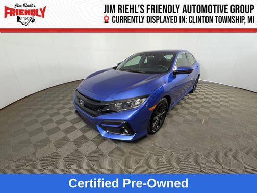 Aegean Blue Metallic 2020 Honda Civic EX