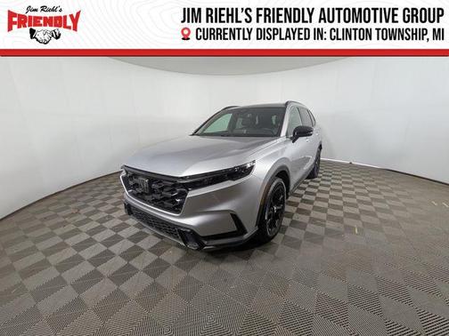 Solar Silver Metallic 2025 Honda CR-V Hybrid Sport AWD