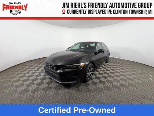 Crystal Black Pearl 2024 Honda Civic EX