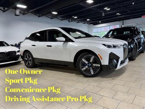 White 2025 BMW iX xDrive50 Sport Utility 4D