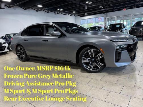 Gray 2023 BMW i7 xDrive60 Sedan 4D