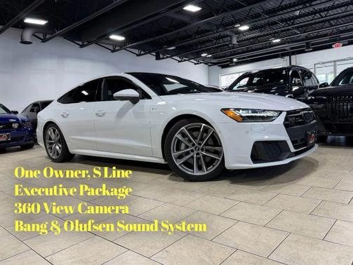 Glacier White Metallic 2021 Audi A7 55 Premium Plus