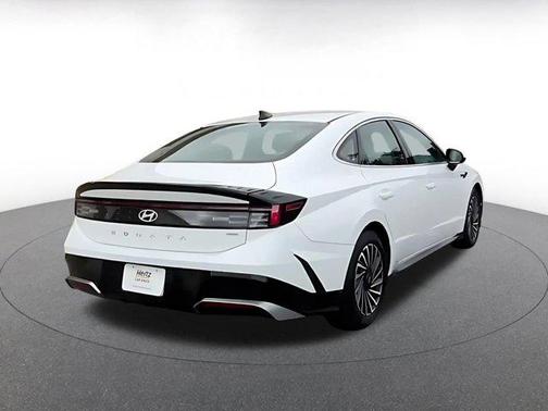 Serenity White 2025 Hyundai SONATA Hybrid SE