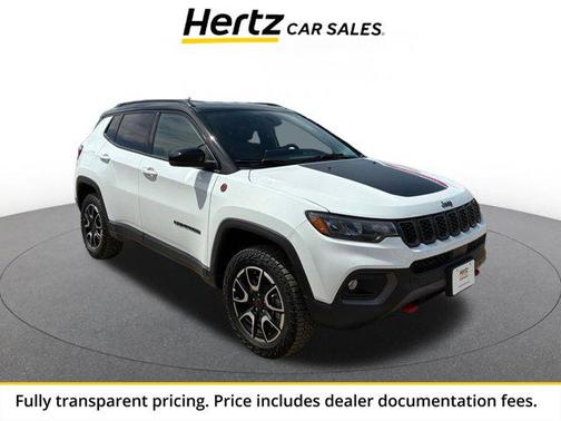 Bright White Clearcoat 2025 Jeep Compass Trailhawk