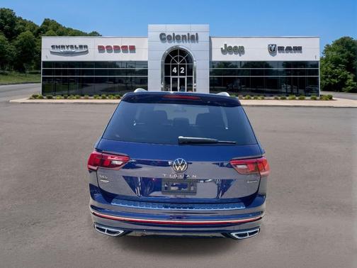 Atlantic Blue Metallic 2022 Volkswagen Tiguan 2.0T SEL R-Line 4MOTION
