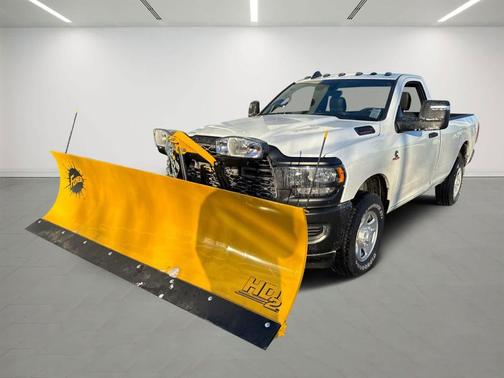 Bright White Clearcoat 2024 RAM 3500 Tradesman Regular Cab 4x4 8' Box