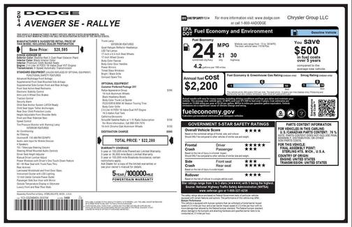 2014 Dodge Avenger SE