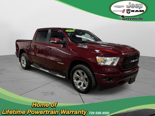 Delmonico Red Pearlcoat 2021 RAM 1500 Big Horn/Lone Star